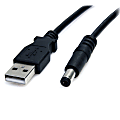 StarTech.com 3 ft USB to Type M Barrel 5V DC Power Cable - Charge your 5V DC devices using your computer USB port - usb to 5.5mm - usb to 5v dc cable - usb to dc plug -usb to type m barrel