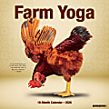 2026 Willow Creek Press Animals Monthly Wall Calendar, 12" x 12", Farm Yoga, January To December, 51092 1 thumbnail image