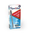 Paper Mate® FlexGrip Ultra™ Ballpoint Pens, Medium Point, 1.0 mm, 42% Recycled, Gray Barrel, Black Ink, Pack Of 12 1 thumbnail image
