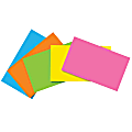 Top Notch Teacher Products® Brite Blank Index Cards, 3" x 5", Assorted Colors, 100 Cards Per Pack, Case Of 10 Packs