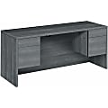 HON 10500 H10565 Credenza - 60" x 24"29.5" - 4 x Box, File Drawer(s) - Finish: Sterling Ash