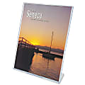 Deflecto Superior Image® Slanted Sign Holder, 8 1/2" x 11", Clear 1 thumbnail image