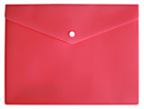 Office Depot® Brand Poly Envelope, 8-1/2" x 11", Pink