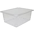 Cambro 1/2 Size Camwear Colander Food Pan, 5" x 10" x 13", Clear 1 thumbnail image