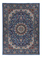 Linon Innova Area Rug, 3-1/2' x 5', Riene Blue/Ivory  1 thumbnail image