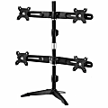 Amer Mounts Quad Monitor Stand Mount (2 over 2) Supports Flat Panel Sizes 15" to 24" AMR4SU