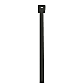 Partners Brand UV Cable Ties, 18 Lb, 6", Black, Case Of 1,000