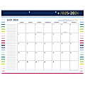 Simplified by Emily Ley for AT-A-GLANCE® Academic 2025-2026 Monthly Desk Pad Calendar, Happy Stripe, Standard, 21 3/4" x 17" 1 thumbnail image
