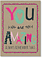 Viabella Encouragement Greeting Card With Envelope, You Are Amazing, 5" x 7"