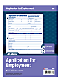 Adams® Application for Employment, Pack Of 2