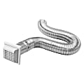 Lambro® 4” x 8’ UL® 2158A Premium Flexible Semi-Rigid Duct Louvered Vent Kit For General-Purpose Venting, White, LAO1379WGR 1 thumbnail image