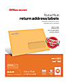 Office Depot® Brand Clear Inkjet/Laser Address Labels, 505-O004-0024, 2/3" x 1 3/4", Pack Of 600
