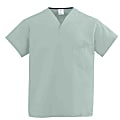 Medline ComfortEase™ Unisex 1-Pocket Reversible Scrub Top, Large, Seaspray 1 thumbnail image