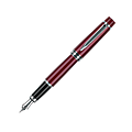 Pilot® Stargazer Fountain Pen With 14K Gold Nib, Fine Point, Ruby Red Barrel, Black Ink