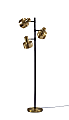 Adesso® Clayton Tree Lamp, 66-1/2"H, Antique Brass/Matte Black 1 thumbnail image