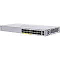 Cisco 110 CBS110-24PP Ethernet Switch - 24 Ports - 2 Layer Supported - Modular - 2 SFP Slots - 17.29 W Power Consumption - 100 W PoE Budget - Twisted Pair, Optical Fiber - PoE Ports - Desktop, Wall Mountable, Rack-mountable - Lifetime Limited Warranty