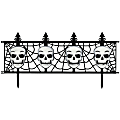 Amscan Gothic Skull Fences, 12" x 24", Black/White, 2 Fences Per Pack Set Of 2 Packs