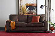 Serta® Deep-Seating Palisades Sofa, 73", Brown/Espresso
