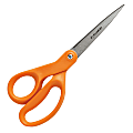 Fiskars® Our Finest Contoured Scissors, 8", Straight, Orange