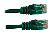 Professional Cable Gigabit Ethernet Cat6 UTP Cable with Boots, 10 ft, Green 1 thumbnail image