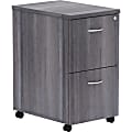 Lorell® Essentials 22"D Vertical 2-Drawer Mobile Pedestal File Cabinet, Weathered Charcoal 1 thumbnail image