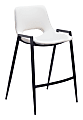 Zuo Desi Counter-Height Stools, White, Set Of 2 Stools