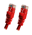 Professional Cable Gigabit Ethernet Cable Molded Boots, 50 ft, Red 1 thumbnail image