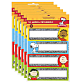 Eureka Label Stickers, Peanuts Composition, 56 Stickers Per Pack, Set Of 6 Packs 1 thumbnail image