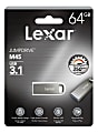Lexar® JumpDrive® M45 USB 3.1 Flash Drive, 64GB, Silver, LJDM45-64GABSLNA 1 thumbnail image