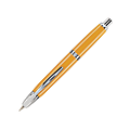 Pilot® Vanishing Point Yellow Fountain Pen With 18K Gold Nib, Broad Point, Yellow Barrel, Black Ink