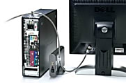 Kensington Desktop/Peripherals Locking Kit - Silver - Carbon Steel - 8 ft - For Desktop Computer 1 thumbnail image
