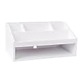 Martha Stewart Weston Office Desktop Organizer, 6"H x 12-1/2"W x 6-3/4"D, White