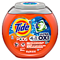 Tide PODS Liquid Laundry Detergent Soap Pacs, 4-n-1 Ultra Oxi, 33 Oz, Container Of 32 Pacs