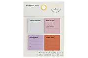Noted by Post-it® Mini To-Do Notes, 1.4 in. x 1.4 in., Warm Colors, 4 Pads/Pack, 50 Sheets/Pad 1 thumbnail image