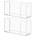 Alpine Acrylic Single Box Glove Dispensers, 5-1/3" x 10-1/5" x 4", Clear, Pack Of 2 Dispensers 1 thumbnail image