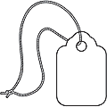 Partners Brand Merchandise Tags, 100% Recycled, 1 11/16" x 2 3/4", White, Case Of 1,000 1 thumbnail image