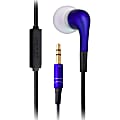 EarPollution Luxe Micro Earbud Headphones, Blue