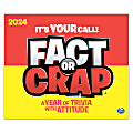 2024 Brown Trout Fun And Humor Daily Boxed Desk Calendar, 5” x 6”, Fact Or Crap, January To December 1 thumbnail image