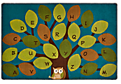 Carpets for Kids® Premium Collection Owl-Phabet Learning Tree Rug, 8' x 12', Blue 1 thumbnail image