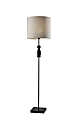 Adesso® Elton Floor Lamp, 68”H, Black/Light Gray