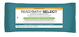 Medline ReadyBath SELECT Medium-Weight Cleansing Washcloths, Antibacterial, Scented, 8" x 8", White, 8 Washcloths Per Pack, Case Of 30 packs