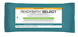 Medline ReadyBath SELECT Medium-Weight Cleansing Washcloths, Antibacterial, Scented, 8" x 8", White, 8 Washcloths Per Pack, Case Of 30 packs 1 thumbnail image
