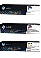 HP 130A 3-Color Cyan/Magenta/Yellow Toner Cartridges, Pack Of 3 Cartridges, HP130ACMY-OD 1 thumbnail image