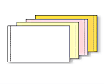 Paris Printworks Professional 4-Part Computer Multi-Use Print & Copy Paper, 9 1/2" x 5 1/2", White/Canary/Pink/Gold, Case Of 1600 Sheets