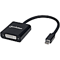 Manhattan Active Mini-DisplayPort to DVI-I Adapter - Mini-DisplayPort Male to DVI-I Dual-Link Female-Black-Retail Bag