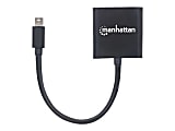 Manhattan Mini DisplayPort 1.2a to DVI-I Dual-Link Adapter Cable (Clearance Pricing), 4K@30Hz, Active, 19.5cm, Male to Female, Compatible with DV 1 thumbnail image