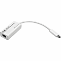 Eaton Tripp Lite Series USB-C to Gigabit Network Adapter, Thunderbolt 3 Compatibility - White - USB 3.1 - 1 Port(s) - 1 - Twisted Pair 1 thumbnail image