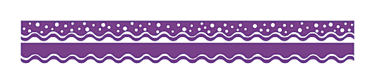 Barker Creek Scalloped-Edge Double-Sided Borders, 2 1/4" x 36", Grape, Pack Of 13 1 thumbnail image