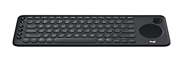 Logitech® K600 Wireless TV Keyboard With Integrated Touchpad And D-Pad, Full Size, Gray, 920-008822