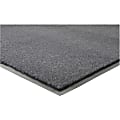 Genuine Joe Silver Series Indoor Entry Mat - Building, Carpet, Hard Floor - 10 ft Length x 36" Width - Plush - Charcoal - 1 Each 1 thumbnail image